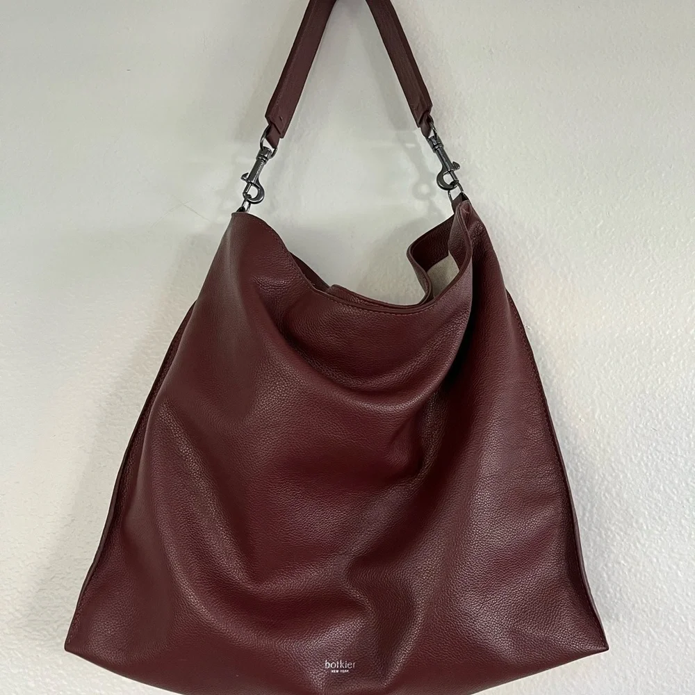 BOTKIER Large Chelsea Leather Hobo Bag
